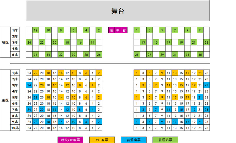 snh48剧场座位图图片